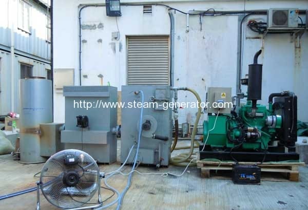 Gas steam boiler for power generation